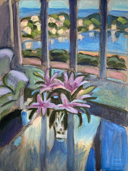 Pink Lilies, Afternoon