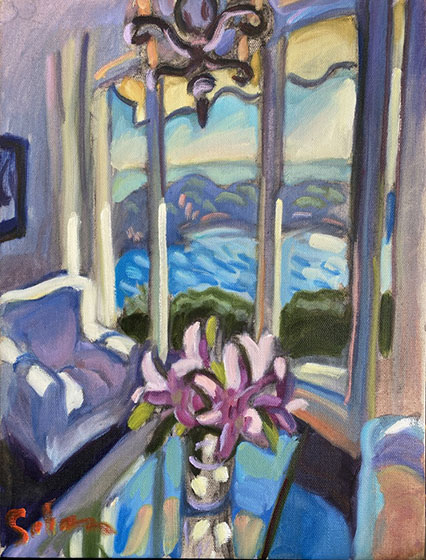 Interior with Lilies