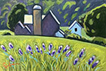Dechow Farm with Blue Sweetpea